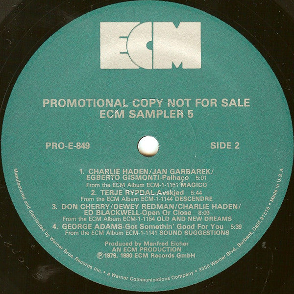 Various - ECM Sampler 5 - LP