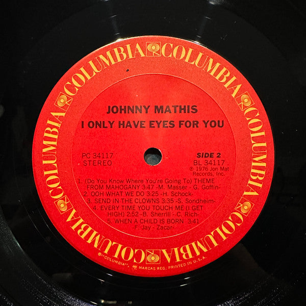 Johnny Mathis - I Only Have Eyes For You - LP