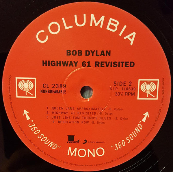 Bob Dylan - Highway 61 Revisited - LP