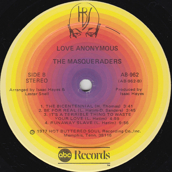 The Masqueraders - Love Anonymous - LP