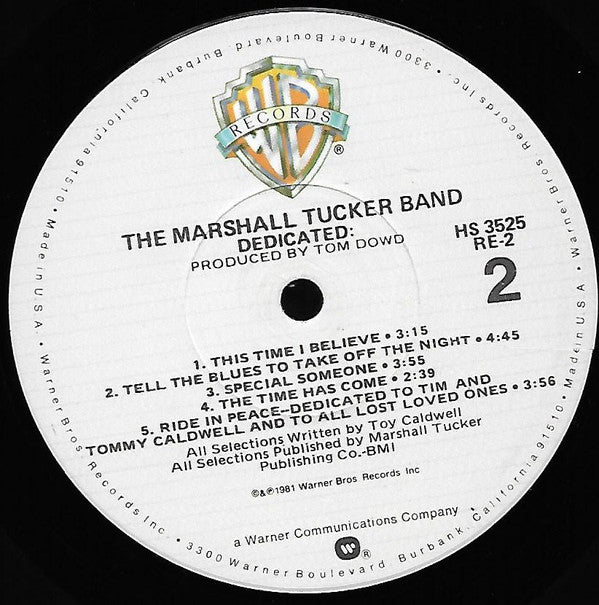 The Marshall Tucker Band - Dedicated - LP