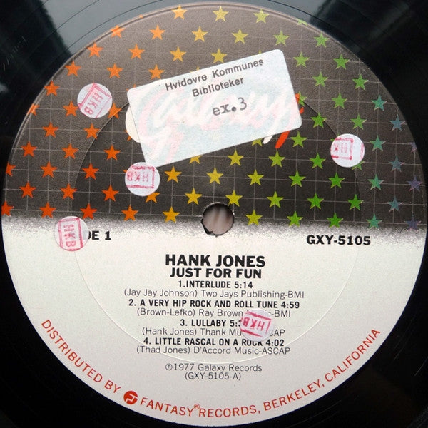 Hank Jones - Just For Fun - LP