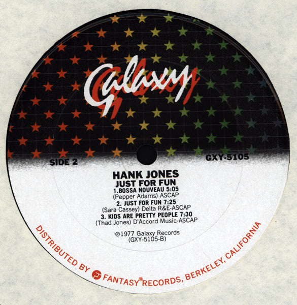 Hank Jones - Just For Fun - LP