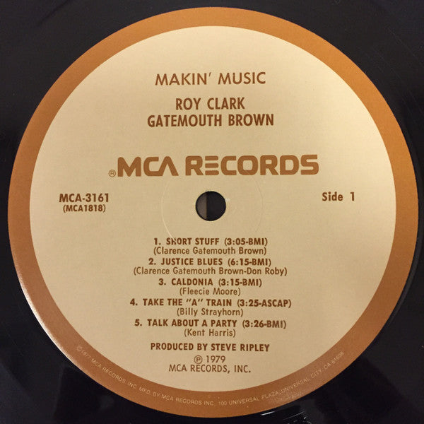 Roy Clark And Gatemouth Brown* - Makin' Music - LP