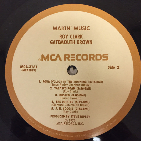 Roy Clark And Gatemouth Brown* - Makin' Music - LP