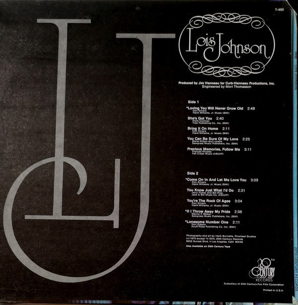 Lois Johnson  - Lois Johnson - LP
