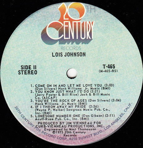 Lois Johnson  - Lois Johnson - LP