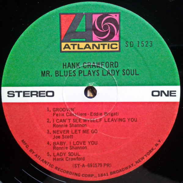 Hank Crawford - Mr. Blues Plays Lady Soul - LP