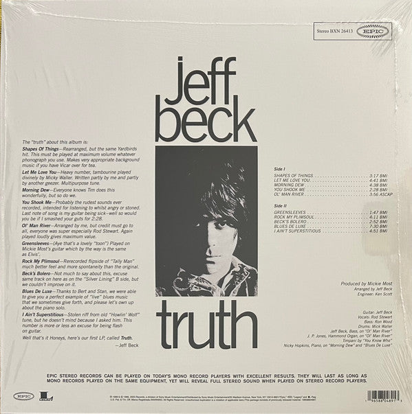 Jeff Beck - Truth - LP