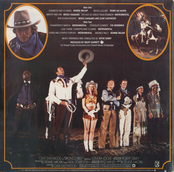 Various - The Original Music Soundtrack From Clint Eastwood's - Bronco Billy - LP
