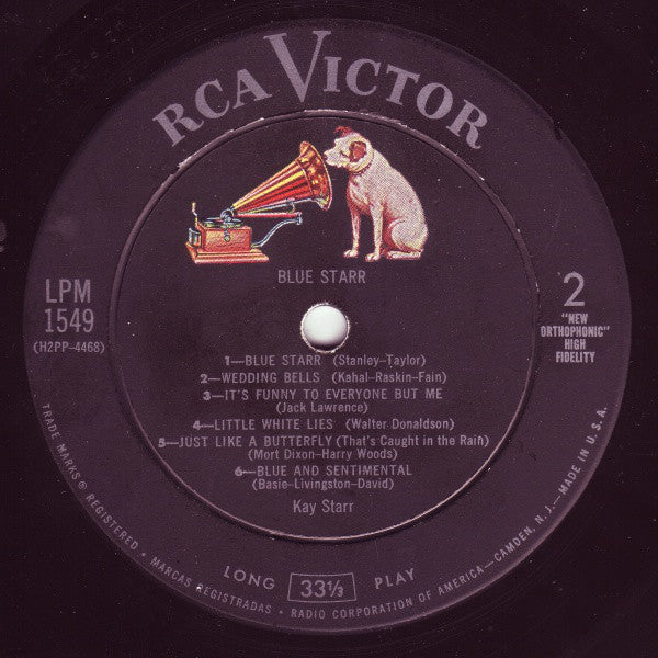 Kay Starr - Blue Starr - LP