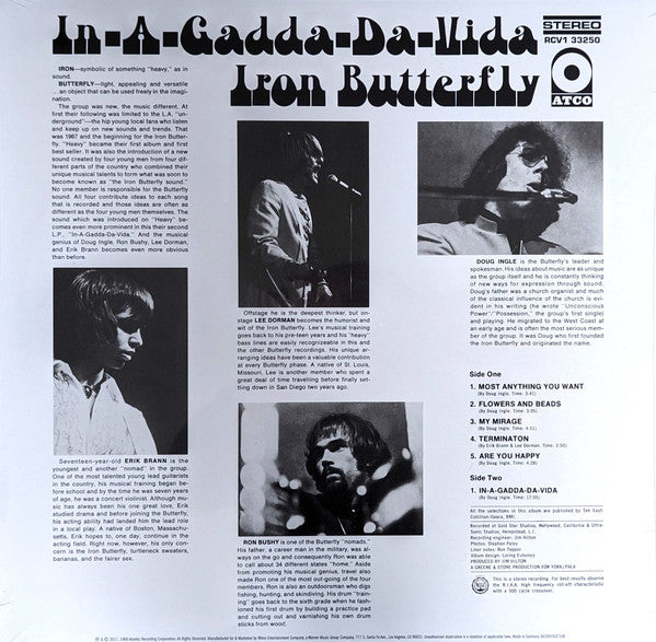 Iron Butterfly - In-A-Gadda-Da-Vida - LP