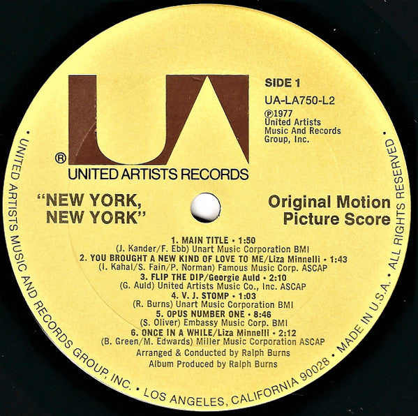 Liza Minnelli • Robert De Niro - New York, New York (Original Motion Picture Score) - LP