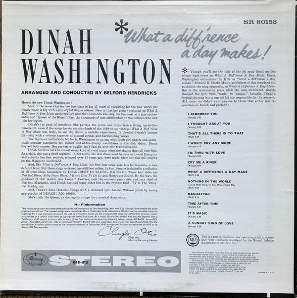 Dinah Washington - Unforgettable - LP