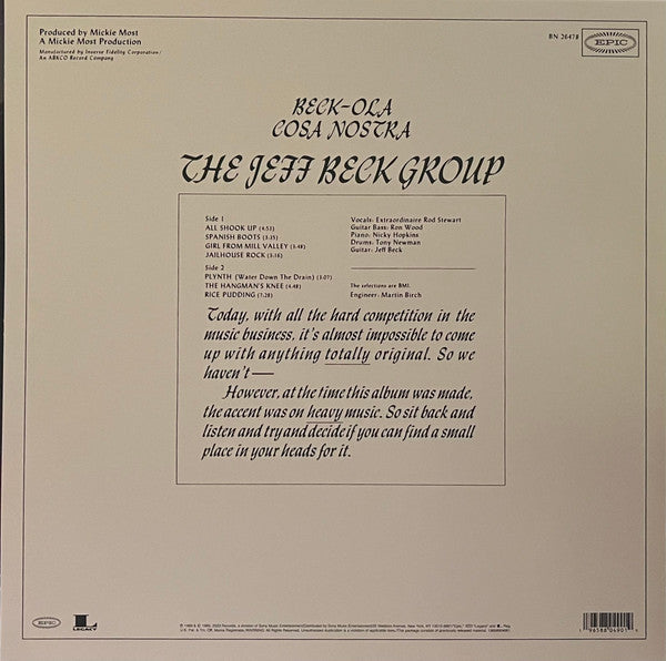 Jeff Beck Group - Beck-Ola - LP