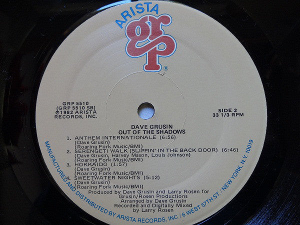 Dave Grusin - Out Of The Shadows