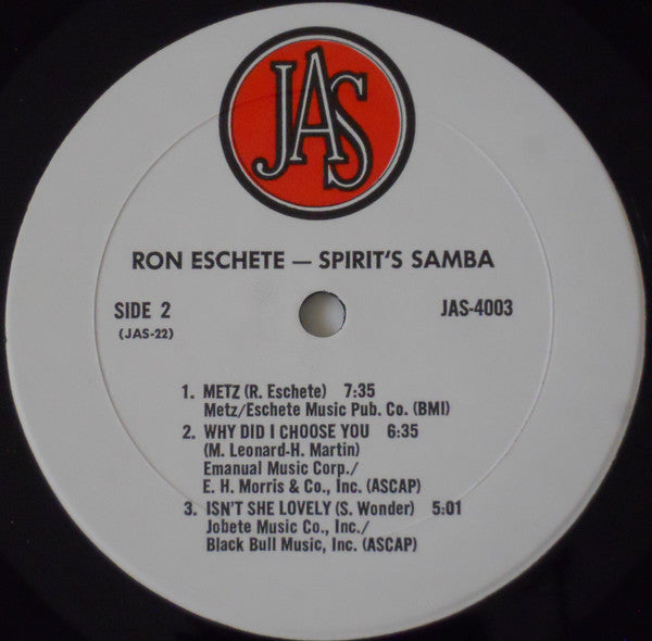 Ron Eschete* - Spirit's Samba - LP