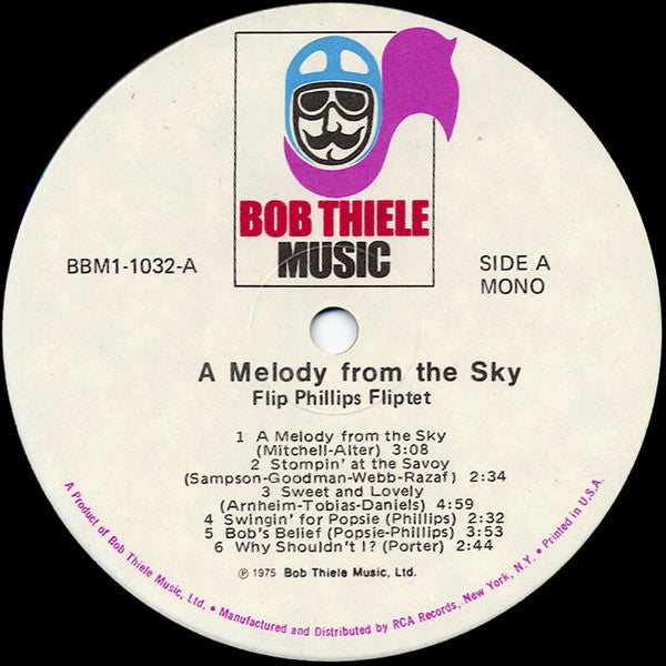 Flip Phillips Fliptet - A Melody From The Sky - LP