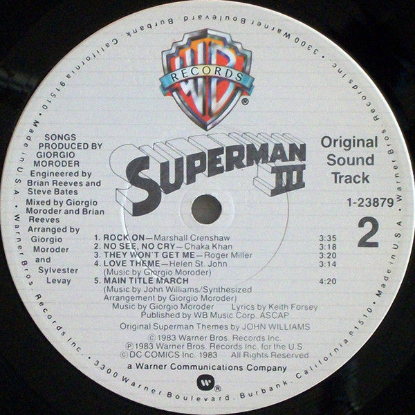 Various - Superman III (Original Sound Track) - LP