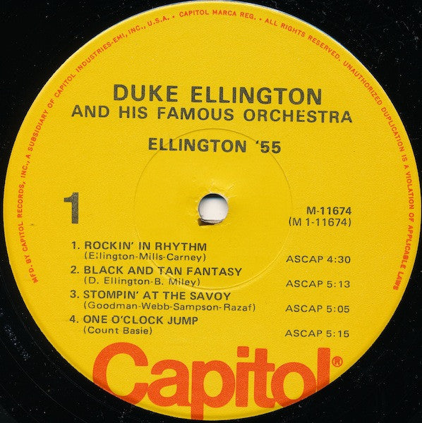 Duke Ellington And His Famous Orchestra* - Ellington '55 - LP