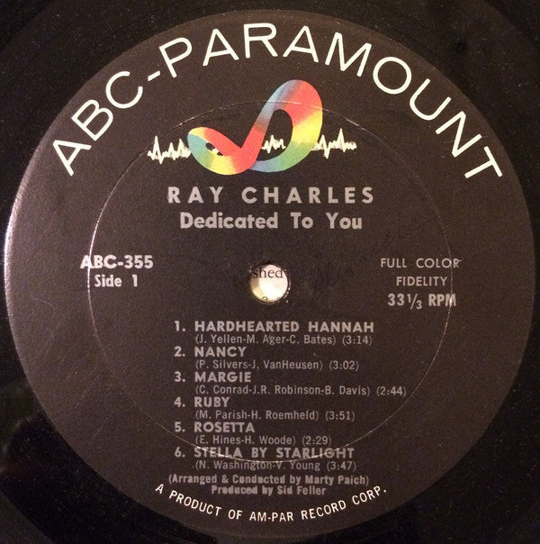 Ray Charles - ...Dedicated To You - LP