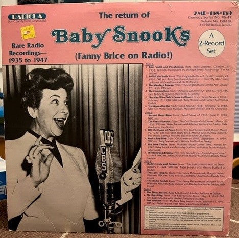 Fanny Brice - The Return Of Baby Snooks (Fanny Brice On Radio!) Rare Recordings 1935 To 1947 - LP