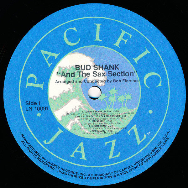 Bud Shank - Bud Shank And The Sax Section - LP