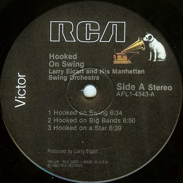 Larry Elgart And His Manhattan Swing Orchestra - Hooked On Swing - LP