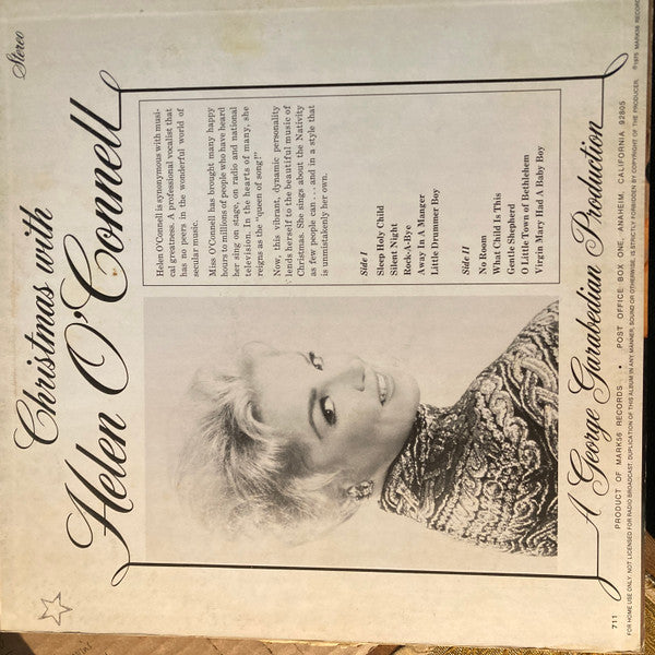Helen O'Connell - Christmas With Helen O'Connell - LP
