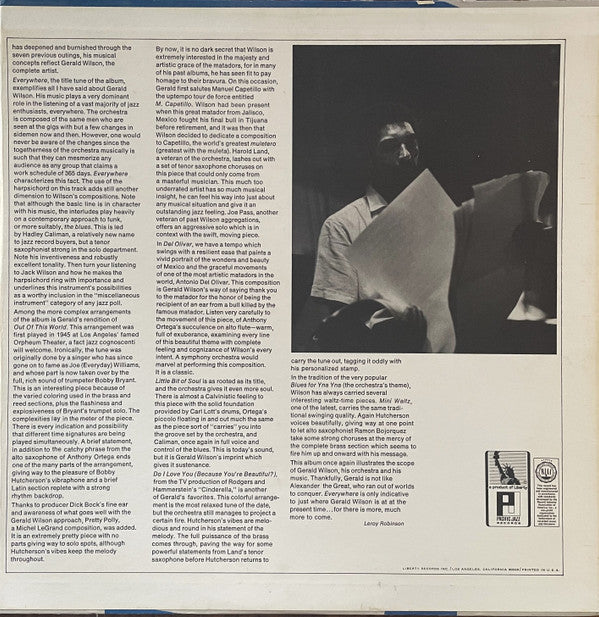 The Gerald Wilson Orchestra* - Everywhere - LP