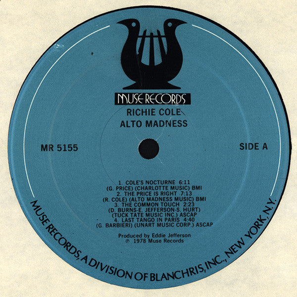 Richie Cole - Alto Madness - LP