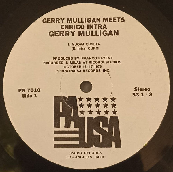 Gerry Mulligan Meets Enrico Intra - Gerry Mulligan Meets Enrico Intra - LP