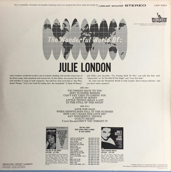 Julie London - The Wonderful World Of Julie London - LP