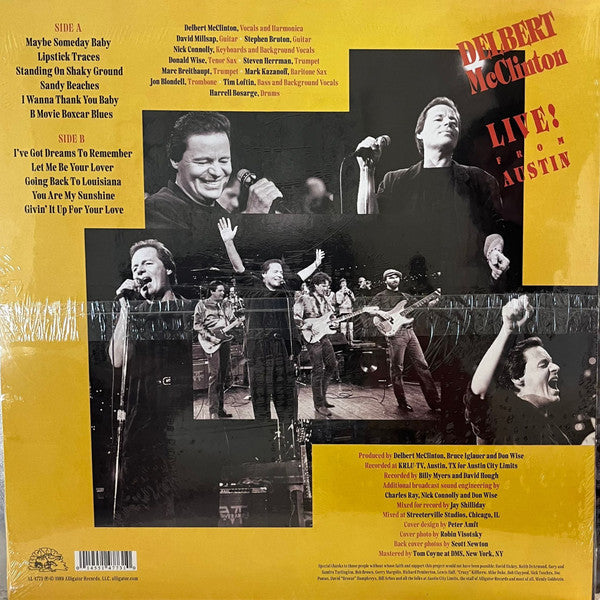 Delbert McClinton - Live From Austin - LP