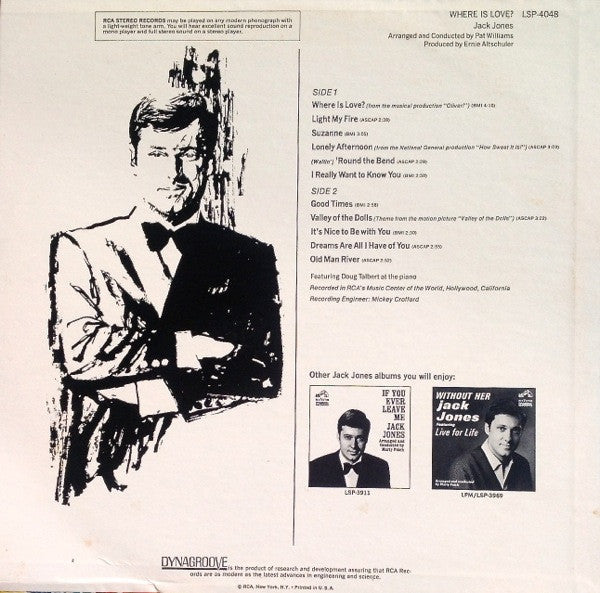 Jack Jones - Where Is Love? - LP