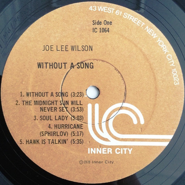 Joe Lee Wilson - Without A Song - LP