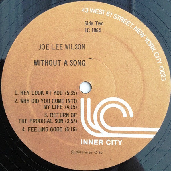 Joe Lee Wilson - Without A Song - LP
