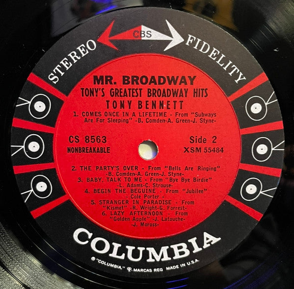 Tony Bennett - Mr. Broadway (Tony's Greatest Broadway Hits) - LP