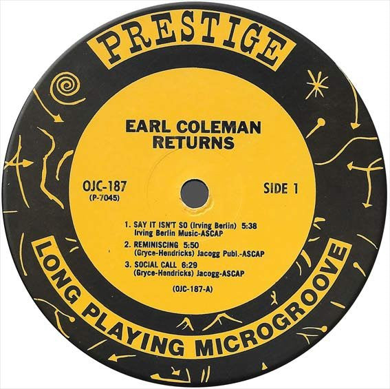 Earl Coleman - Returns - LP