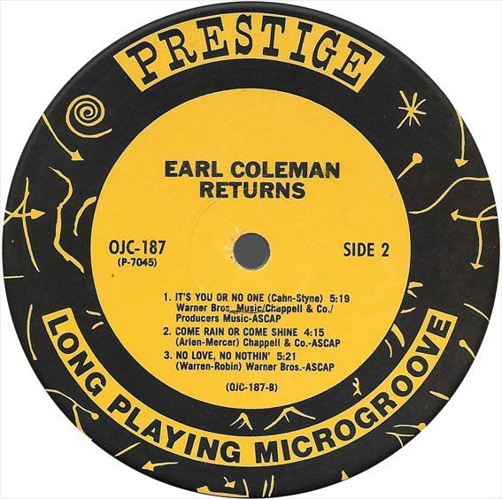 Earl Coleman - Returns - LP