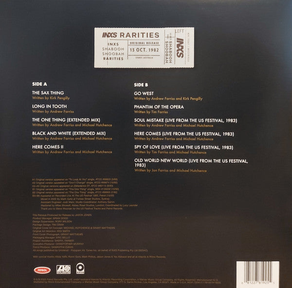 INXS - Shabooh Shoobah Rarities - LP