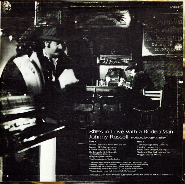 Johnny Russell  - She's In Love With A Rodeo Man - LP