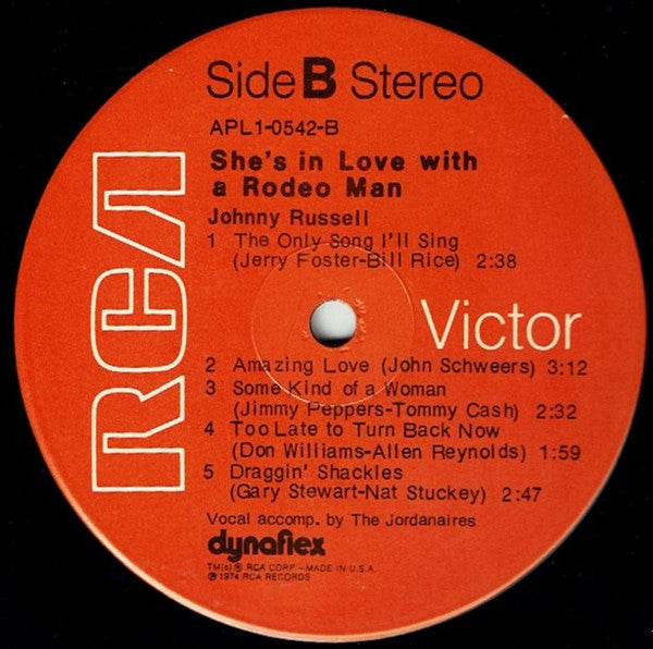 Johnny Russell  - She's In Love With A Rodeo Man - LP