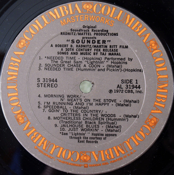 Taj Mahal - Sounder (Original Soundtrack Recording) - LP