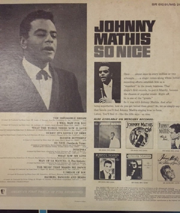 Johnny Mathis - So Nice - LP