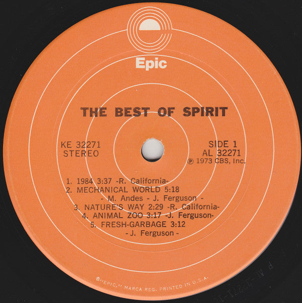 Spirit  - The Best Of Spirit - LP