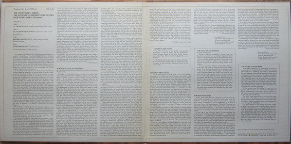 Stravinsky* - The Columbia Symphony Orchestra* - The Stravinsky Album - LP