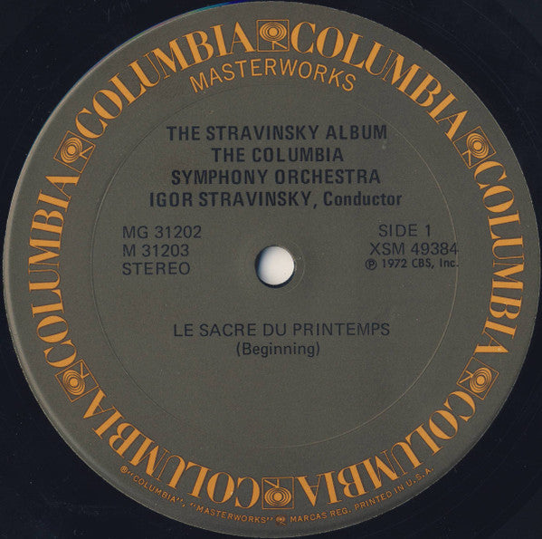 Stravinsky* - The Columbia Symphony Orchestra* - The Stravinsky Album - LP
