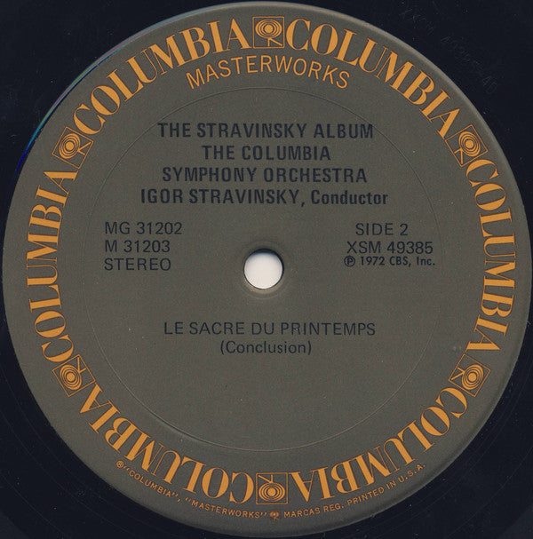 Stravinsky* - The Columbia Symphony Orchestra* - The Stravinsky Album - LP