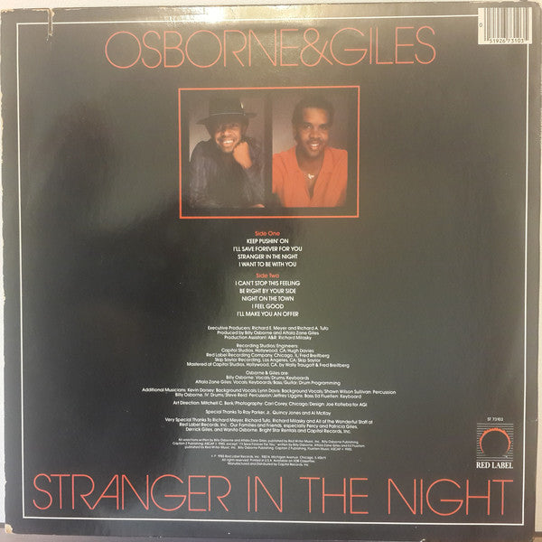 Osborne & Giles - Stranger In The Night - LP